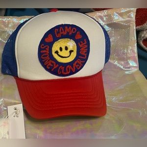 Stoney Clover Lane Happy Camper Embroidered Hat